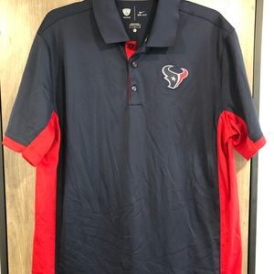Men’s Large Houston Texans Nike Dri Fit Polo
